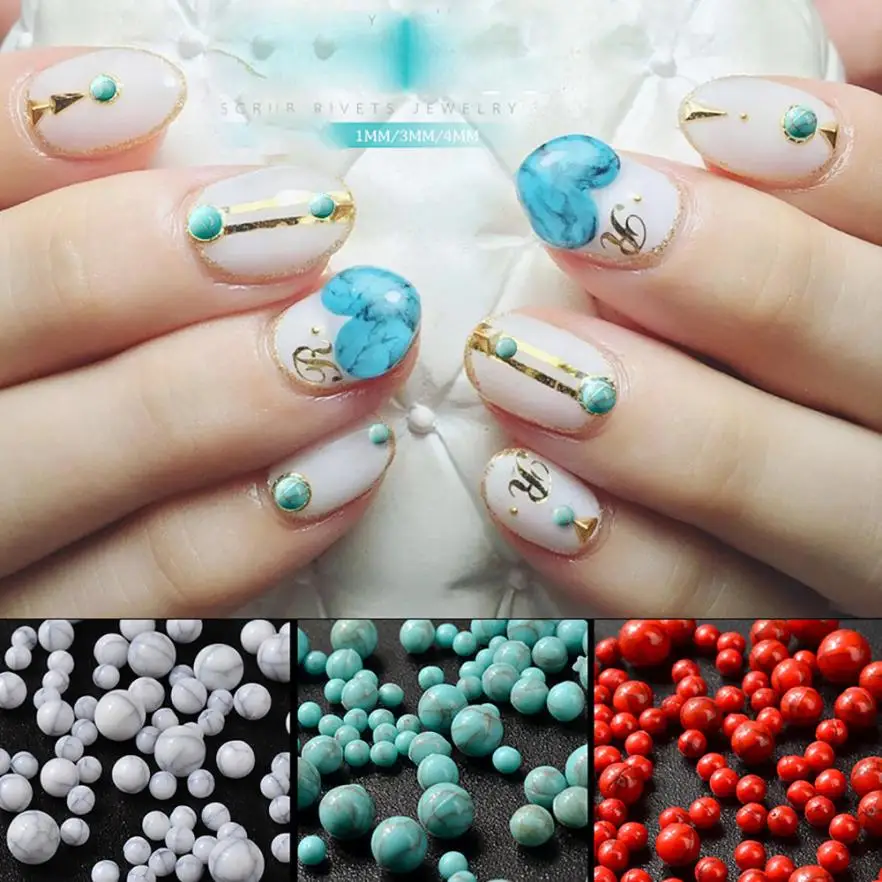 

1 Box 3D Nail Art Caviar Beads Charm Pearl Rhinestone Decoration wheel Nail Art Decoration Drop Shipping Y1121