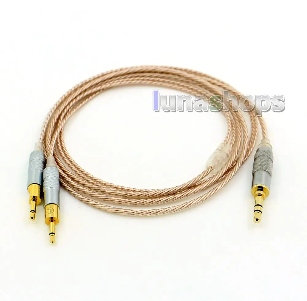 

LN006432 Hi-Res Silver Plated XLR 2.5mm 4.4mm 3.5mm Headphone Earphone Cable For Sennheiser HD700