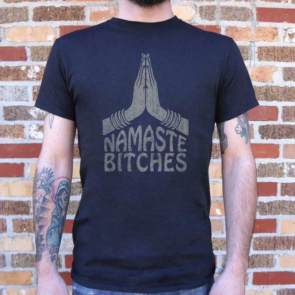 

Streetwear Namaste Bitches Yogaer T-Shirt (Mens) size S-3XL