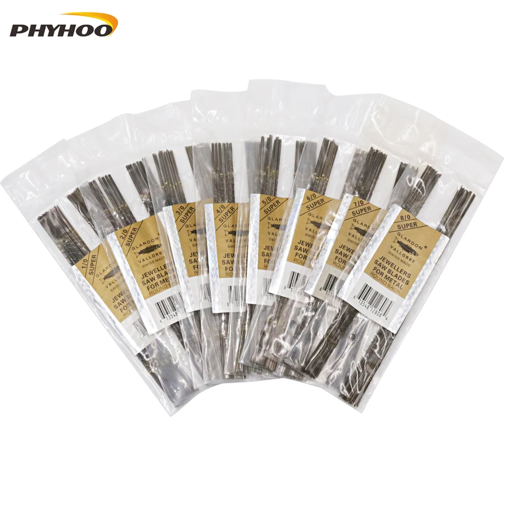 

Super 144 pcs/bag Vallorbe Glardon Round-back Cutter Blades,Jewellers Metal Bow Saw