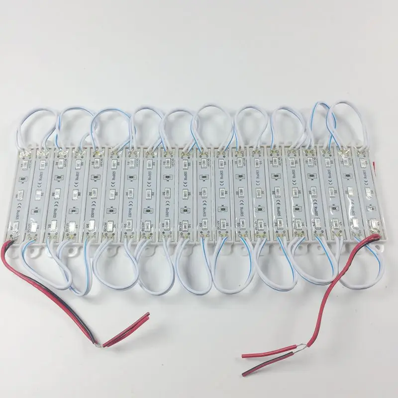 20 шт. 5630 5730 3 светодиодный модуль освещения для знака DC12V водонепроницаемый супер яркий smd СВЕТОДИОДНЫЙ модуль холодный белый