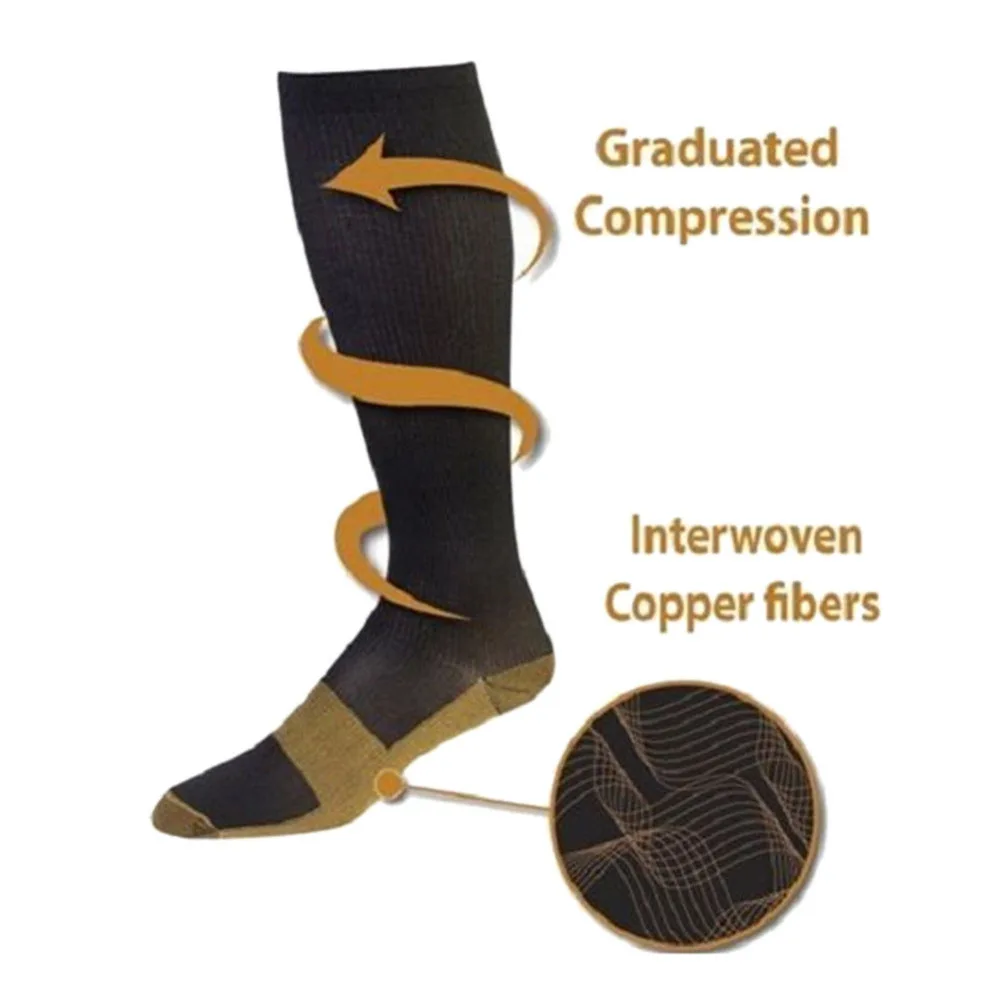 

Unisex Elastic Compression Stockings Elastic Relieve Leg Calf Leg Support Sleeve Varicose Vein Circulation Compression Stocking