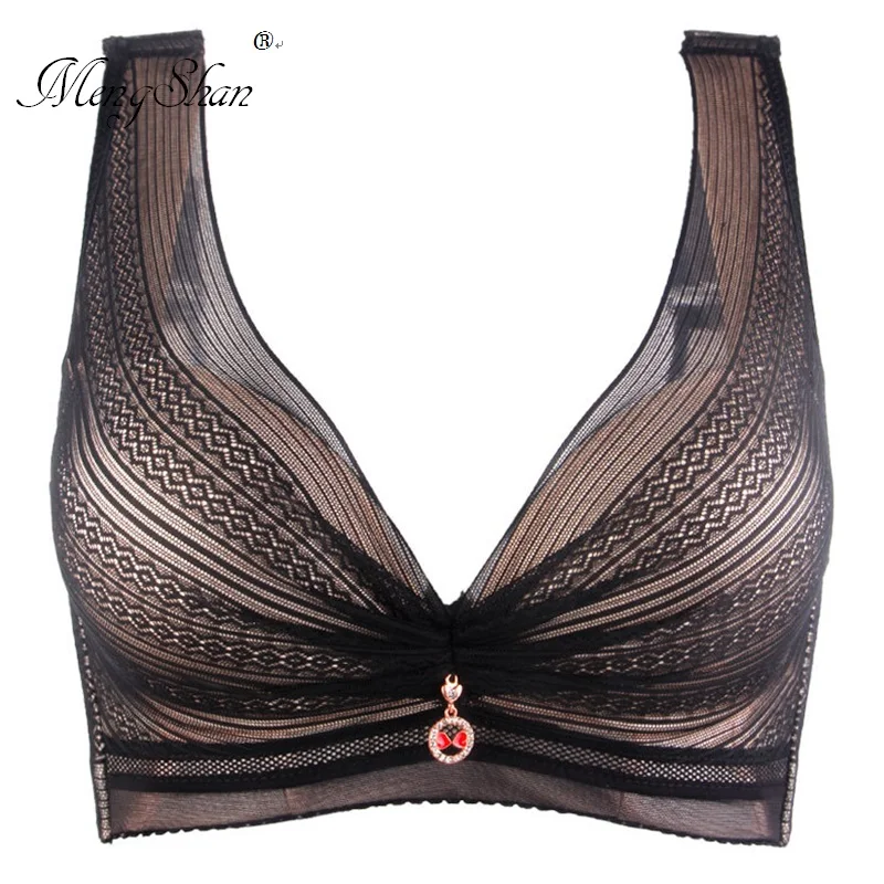 women big size bra Fat MM 200 kg bra without steel ring gather sexy lace underwear breathable cup b
