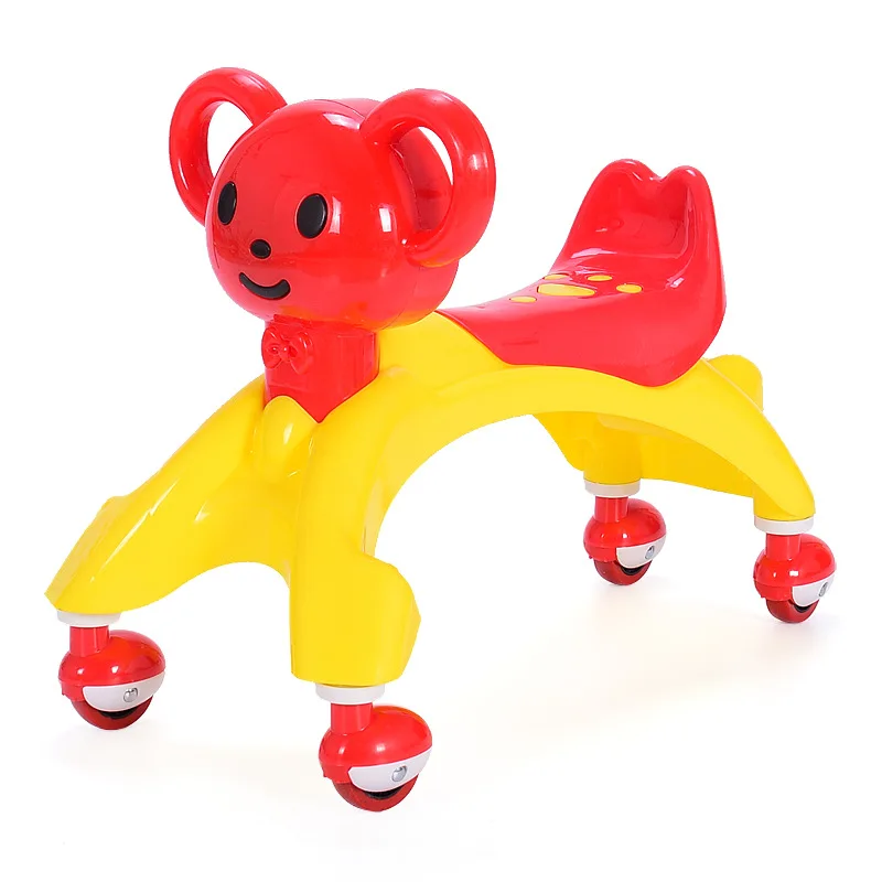 Детские ходунки для малышей, детский беговел, обучающий трехколесный скутер для детей, детские ходунки - Цвет: Красный