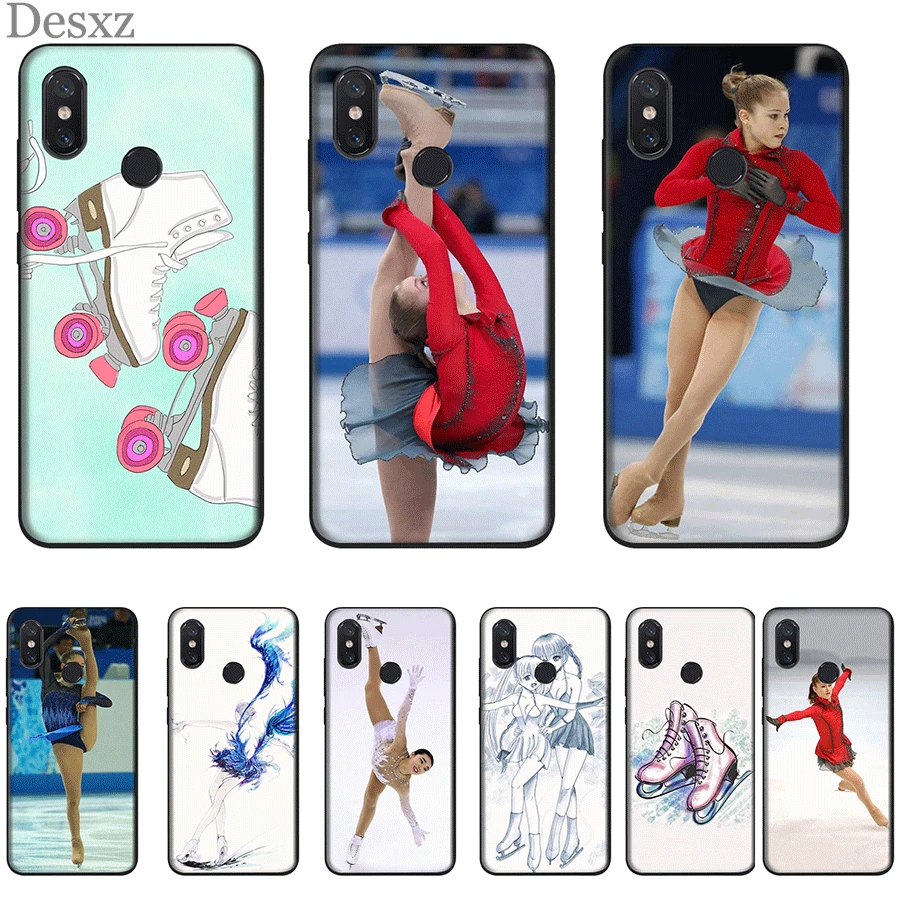 

Desxz Cell Phone Case Silicone For Xiaomi Redmi Note 4 4X 5 6 7 Pro 5A Prime Cover Go Ice Skating With Friend Bag Shell