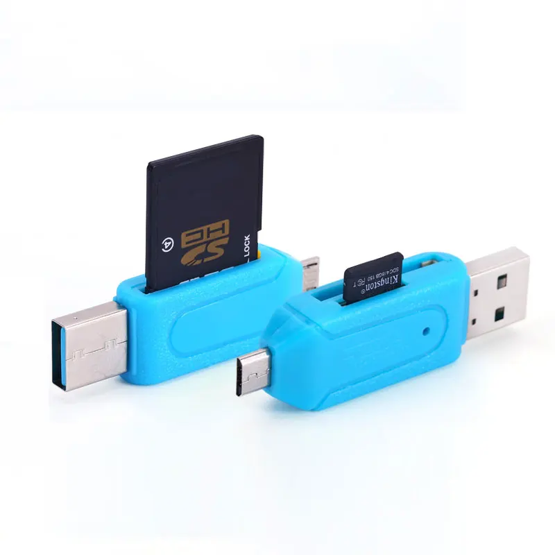 2 в 1 Micro USB OTG устройство для чтения карт SD TF телефон удлинительные разъемы флэш-накопитель адаптер для samsung Xiaomi смартфон настольный компьютер