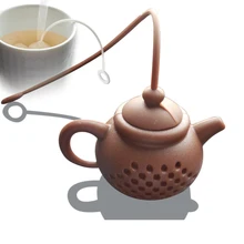 YIBO пищевой силиконовый ситечко для чая, белый кофе, креативный чайный горшок, форма чайника, бытовой Чайный фильтр, инструмент для чая, аксессуары для чая