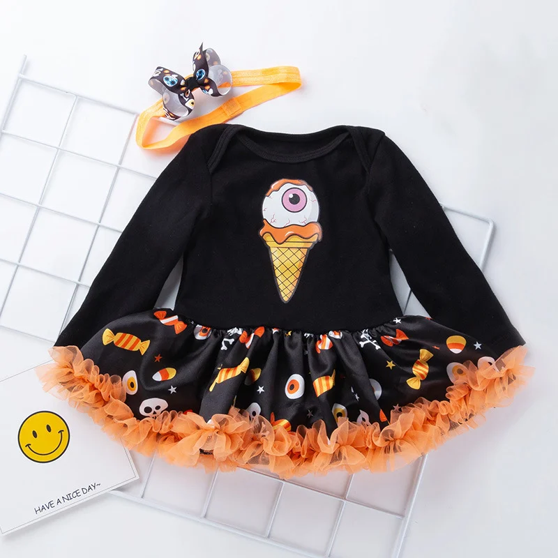 

Girl Dress 2019 All-New Baby Dresses Pattern Floral Hallowee Cartoon Birthday Dress Girls Baby Summer Clothes Kids Girl Clothes