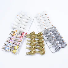 12 шт. дешевые поддельные пенные золотые птицы Рождественский венок-украшение для дома Свадебные вечерние детские игрушки наклейки на холодильник искусственные растения