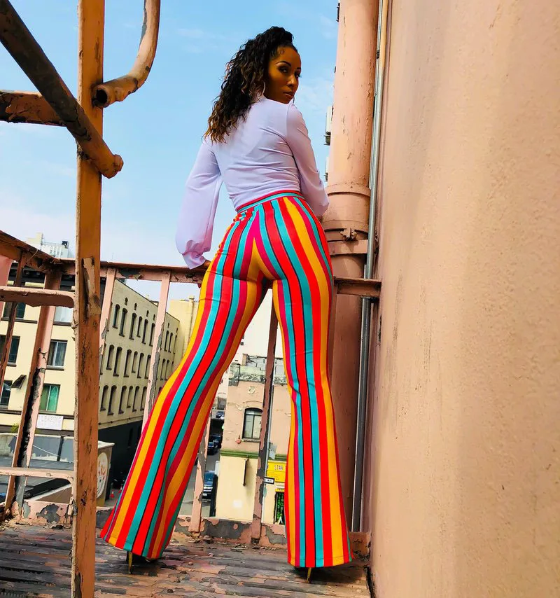 

flare pants streetwear clothes harajuku womens plus size pant trousers women korean harajuku clothing girls black holiday