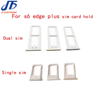 

S6 Edge+ single & Dual SIM Card Tray Holder Sim Slot Adapter Replacement Parts For Samsung Galaxy S6 Edge Plus G928 100pcs/Lot