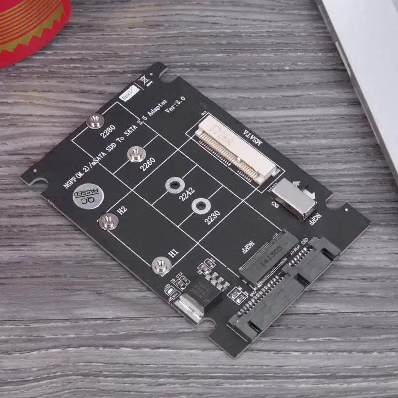 2 в 1 NGFF M.2 B + M Ключ Mini PCI E или mSATA SSD для SATA III 3 адаптер карта 22*30 22*42 22*60 22*80 ключ SSD|ssd to