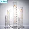 HUAOU 50 ml probeta con pico y graduación con vidrio Base redonda equipo de la química del laboratorio ► Foto 2/3