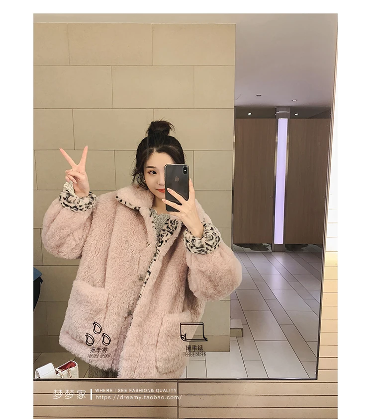 2019 плюшевое пальто для женщин из меха ягненка, Утепленные зимние женские куртки с длинным рукавом, верхняя одежда, пальто из искусственного