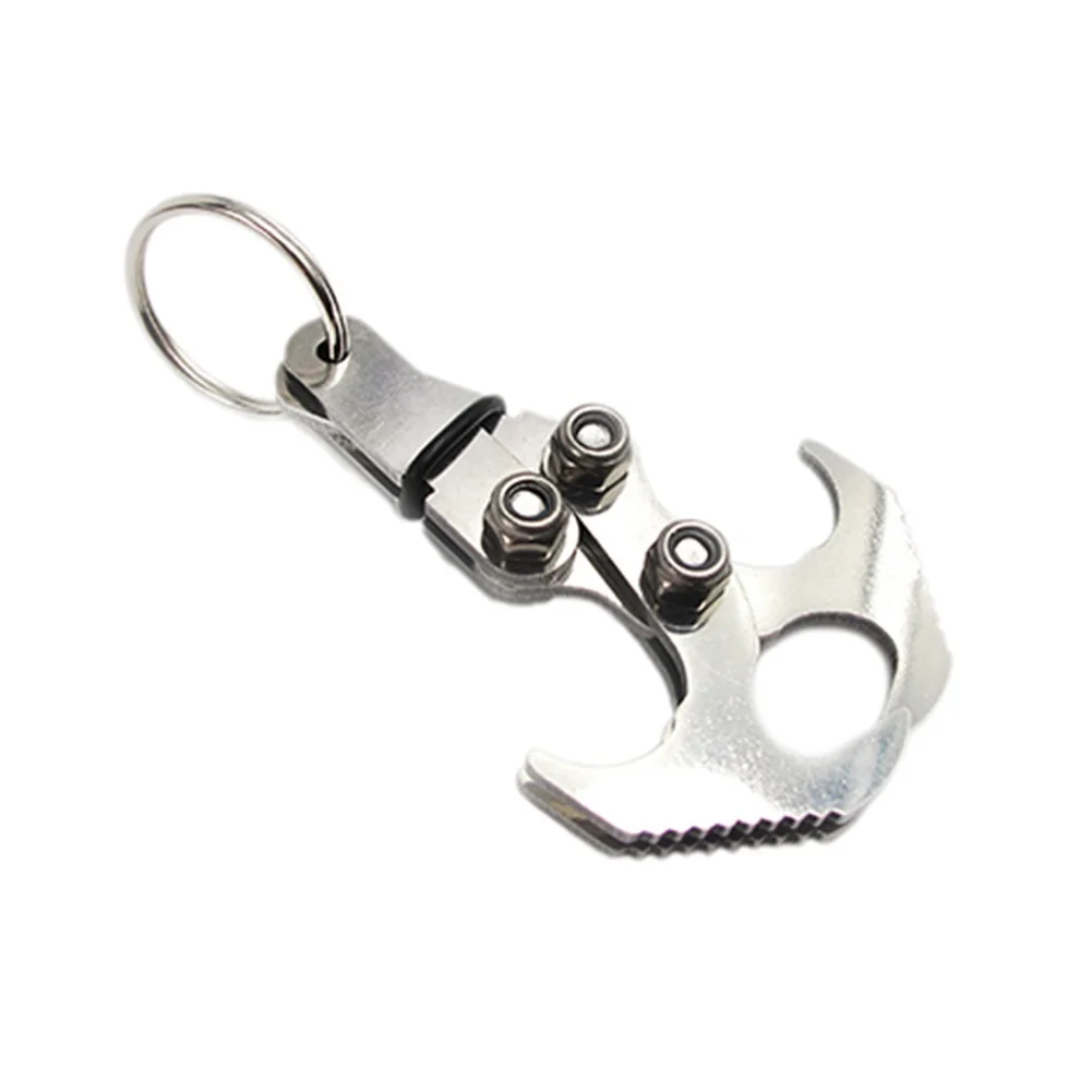 Stainless Steel Magnetic Grappling Hook Folding Climbing Claw for Outdoor Activities folding grappling hook