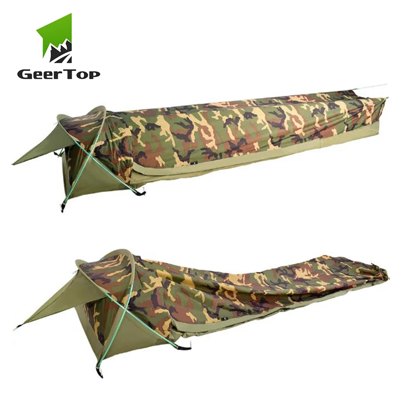 GeerTop BivyI Ultralight One Person Backpacking Tent 1 Man 3 Season