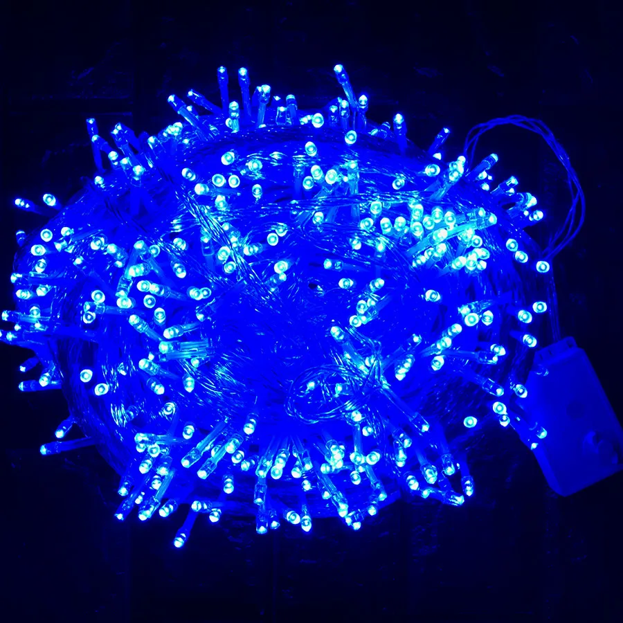 Thrisdar 100 м 800 светодиодный Рождественский Сказочный светильник гирлянда 8 режимов Открытый сад патио Свадьба вечеринка праздник светильник AC220V