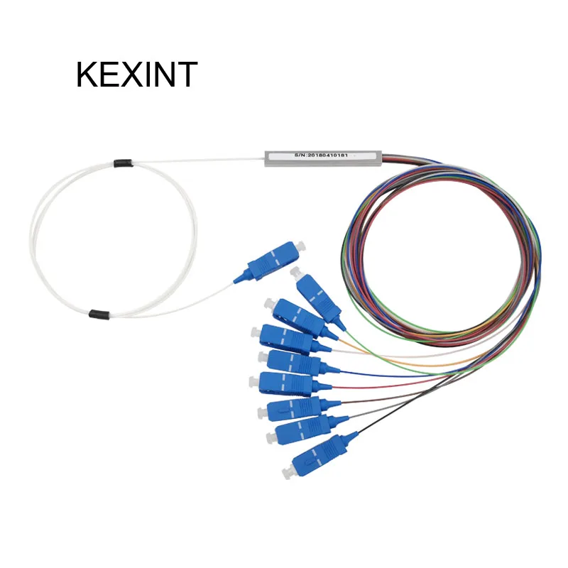 

Wholesale Fiber optical PLC splitter 1*8 0.9 SC/UPC / 10Pieces