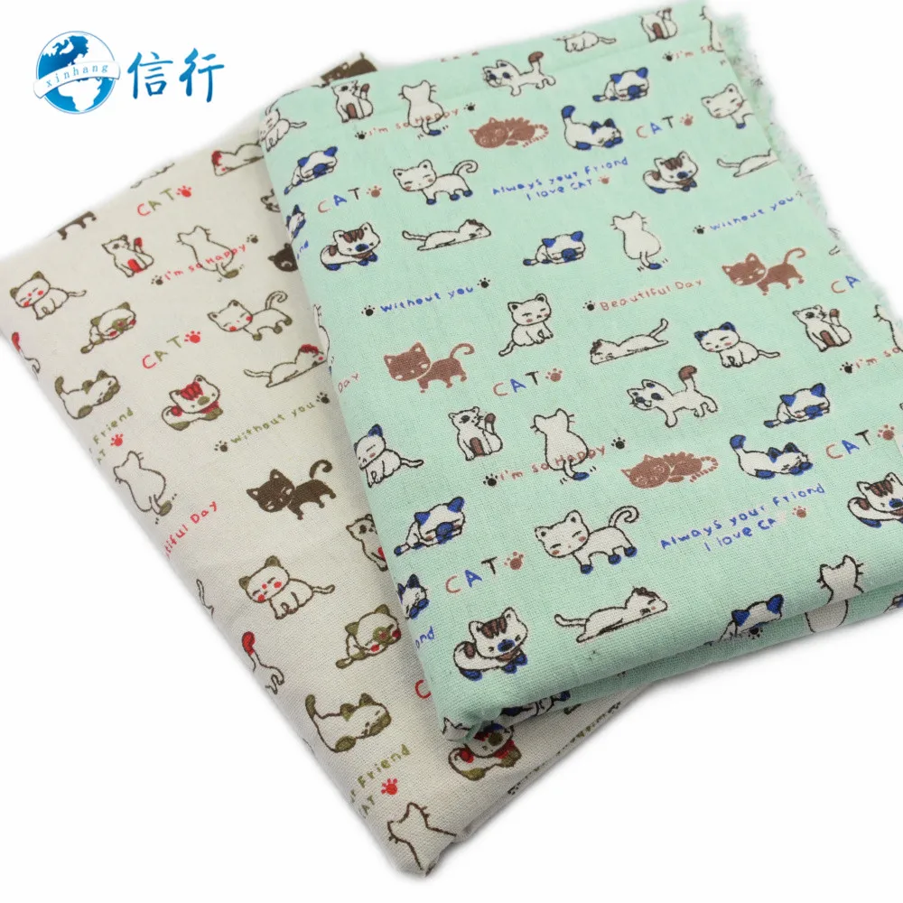 

50*150cm Printed Cotton Linen Fabric For Patchwork Quilting Sewing DIY Sofa Table Cloth Furniture Cover Cushion Fabric#3424