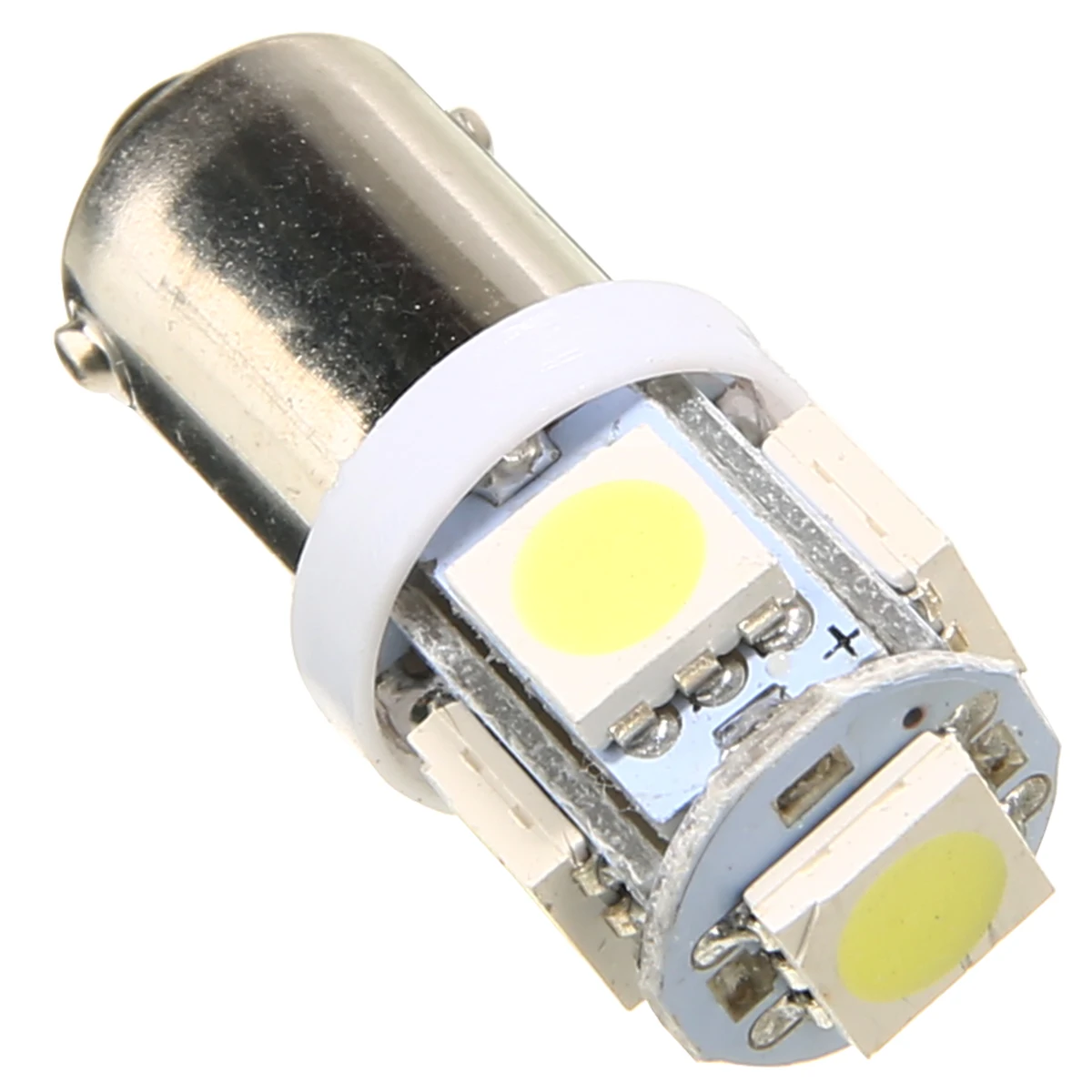 For Car Lighting 10PCS/Lot T11 BA9S 5050 5-SMD LED White Light Bulb Car light Source Car 12V Lamp T4W 3886X H6W 363 Mayitr