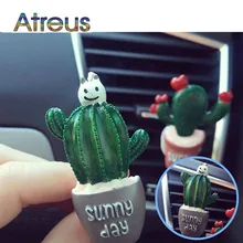 1Pcs Car Air Conditioning Vent Perfume Clip Resin Cactus For Audi A4 B6 B8 VW Passat B5 B7 Skoda Octavia A7 A5 Renault Megane 2