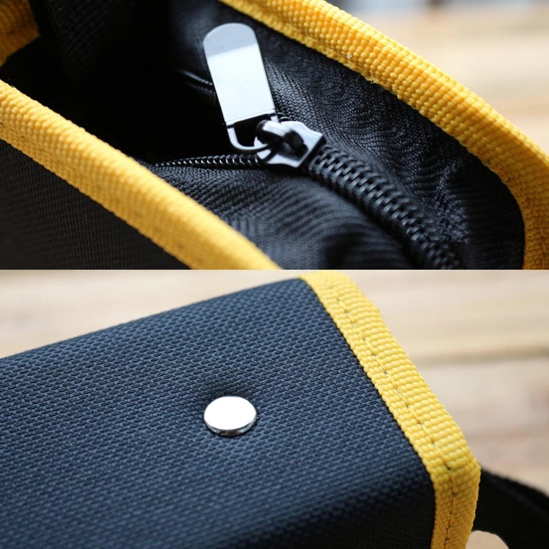 600D Oxford Cloth Multi-function Screwdriver Tool Bag Durable Sturdy Plastic Plate Side Easy Open Multi-function Use Storage Bag