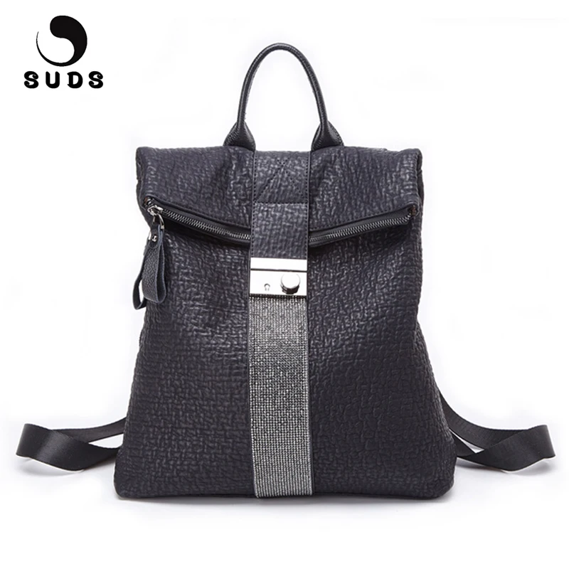 Buy SUDS Brand Backpack Women PU Leather Vintage