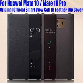 

Case For HUAWEI MATE 10 Pro Original Official Smart View Call ID Leather flip Cover for HUAWEI MATE 10 / 10 Pro HM02