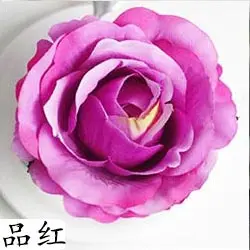 150 шт./лот, 12 см, большие искусственные цветы розы, головки, сделай сам, свадебная АРКА, цветы на День святого Валентина, вечерние Декоративные искусственные цветы - Цвет: Purple Red