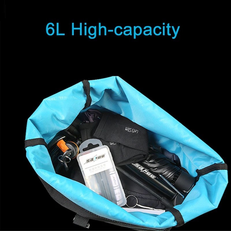 ACEXPNM 6L Waterproof Bike Bag Bicycle Accessories Saddle Bag Cycling Mountain Bike Back Seat Rear Bags Single Shoulder Bag