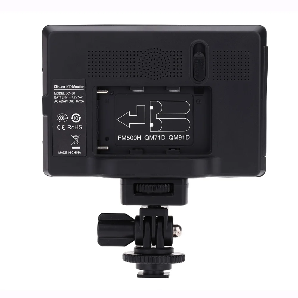 Viltrox DC-50 портативный 5 ''HD клип на ЖК HDMI AV камера видео монитор для Canon Nikon Pentax sony A7 A7SII A6500 A6300 DSLR