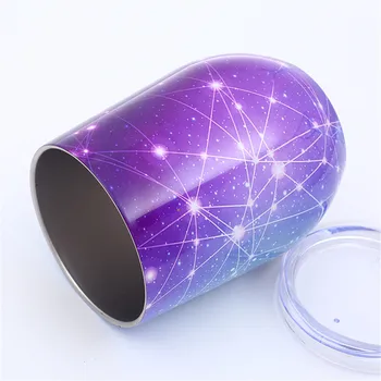 

Stainless Steel Vacuum Insulated Cup Stars Sky Double Layers Tumbler Cup with Lid LBShipping