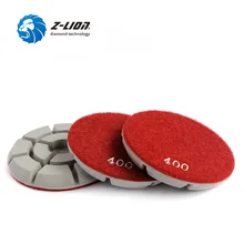 Z-Lion " Алмазные полировальные колодки для бетонного камня 3 шт./лот сухой влажный пол полировка Толщина 10 мм мрамор полировка