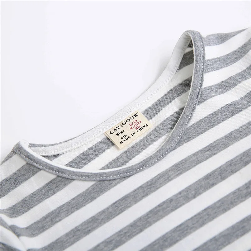 Girls Dress Infant Kids Baby Girl Candy Color Striped Long Sleeve Princess Dress Casual Cotton Dress Baby Girls Clothes JY09#F (18)