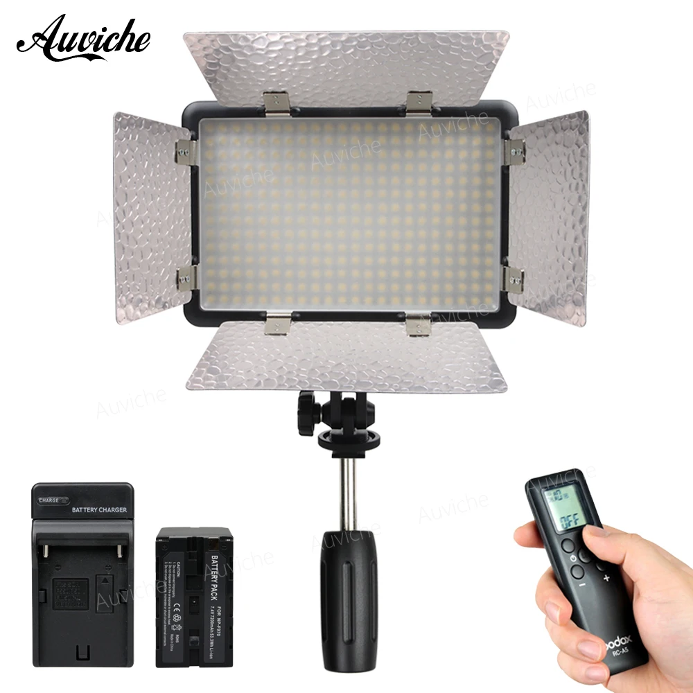 

Godox LED308II-Y 3300K LED Video LED light with F970 battery for DSLR Camera Camcorder Fill Light for Wedding News Interview