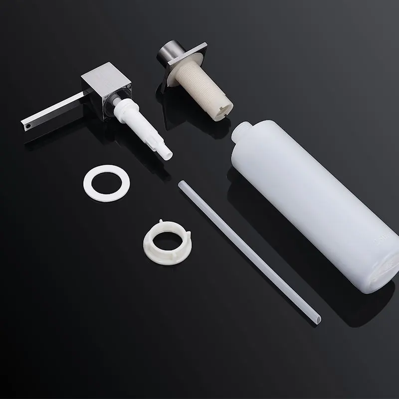 304 Soap Dispenser, Solid Brass High Quality Built In Deck Mount Pump Countertop Kitchen Sink Soap Dispenser Set With ABS Pump 304 Soap Dispenser, Solid Brass High Quality Built In Deck Mount Pump Countertop Kitchen Sink Soap Dispenser Set With ABS Pump