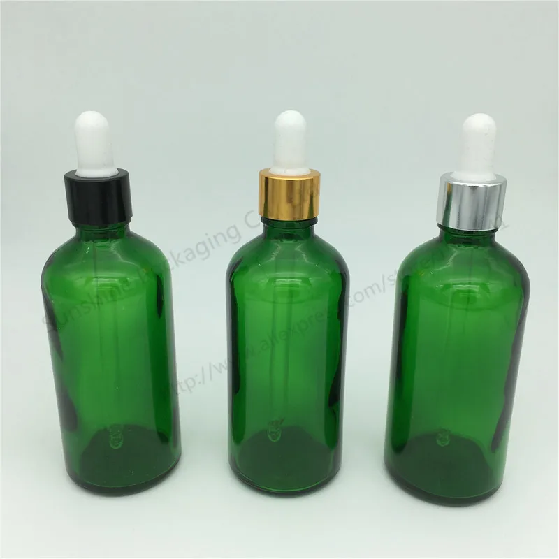 Free Shipping 10pcs 100ML Green Glass Reagent Liquid Pipette Bottle Eye Dropper Drop Aromatherapy Essential Oil | Красота и здоровье
