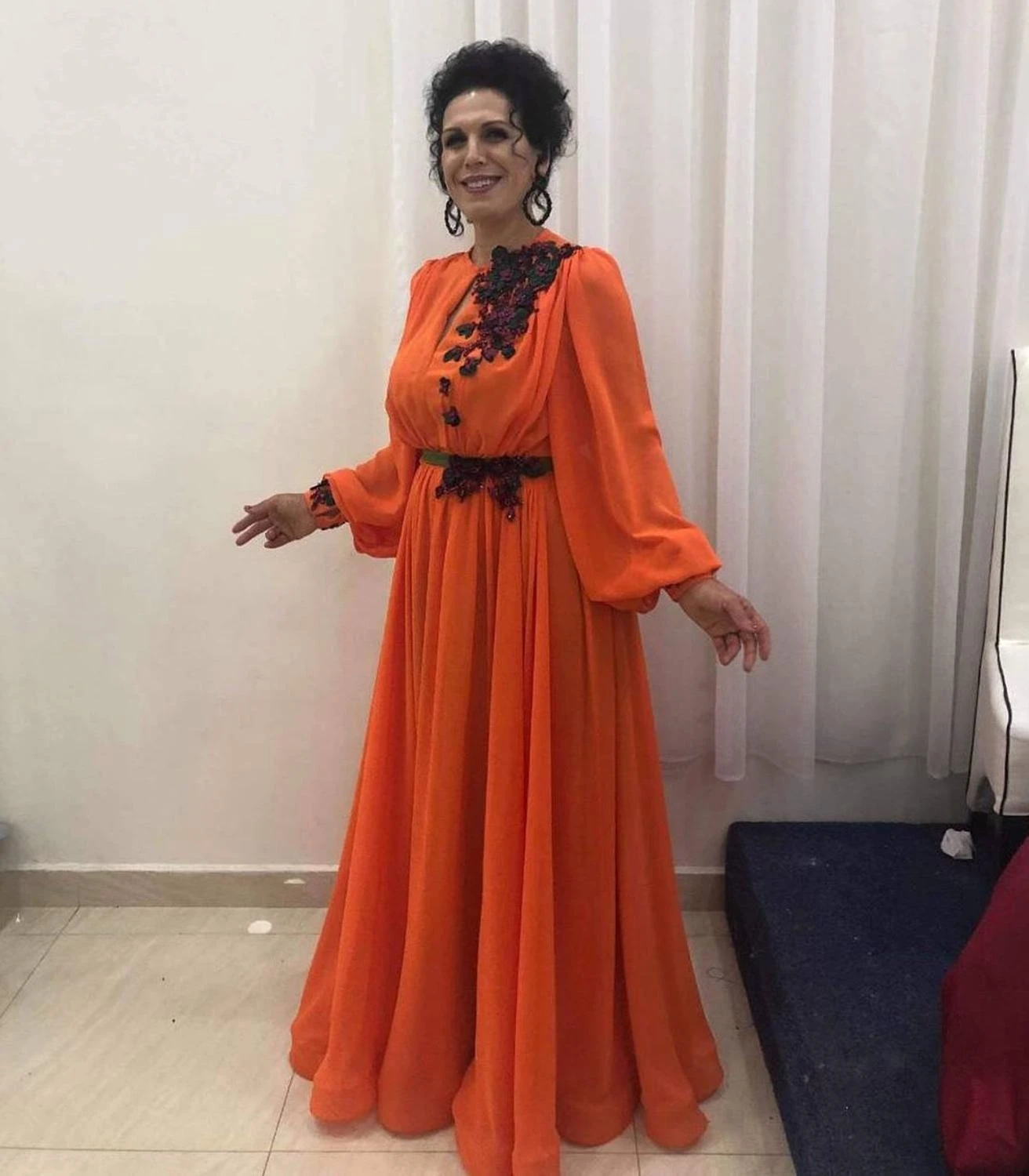 orange mother of the bride outfits
