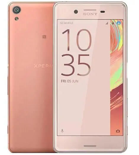 Разблокированный sony Xperia X F5121 5,0 ''3 ГБ ОЗУ+ 32 Гб ПЗУ 4G-LTE отремонтированный сотовый телефон с отпечатком пальца - Цвет: rose gold