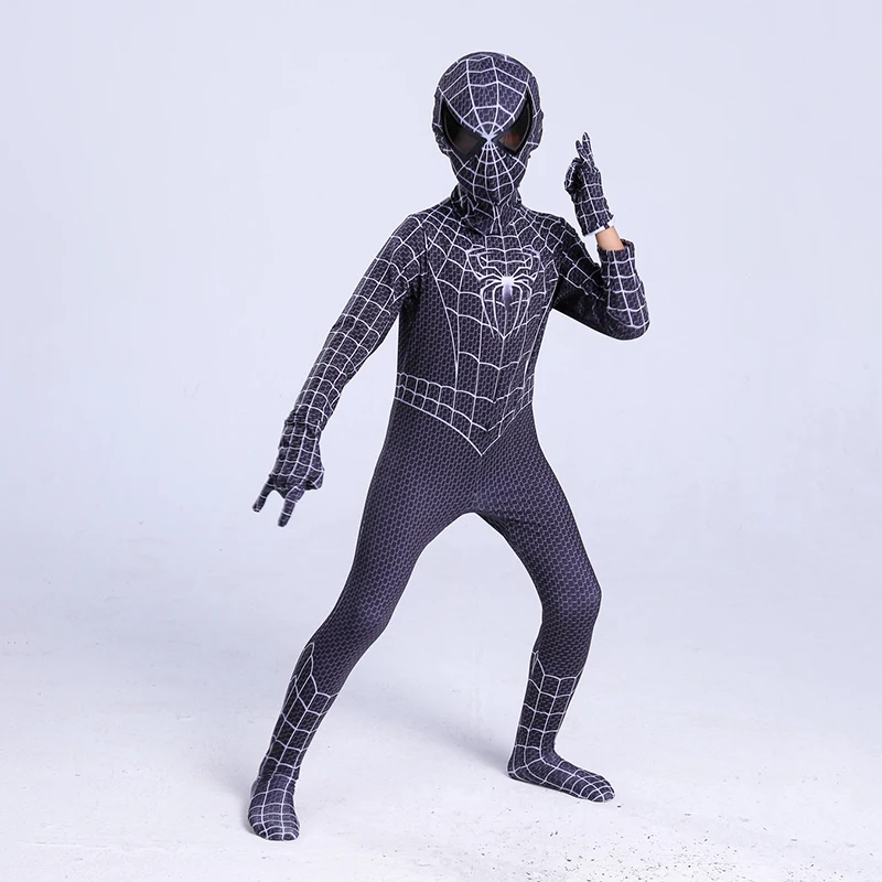 Zentai/потрясающий костюм паука из спандекса для мальчиков Карнавальный супергероя