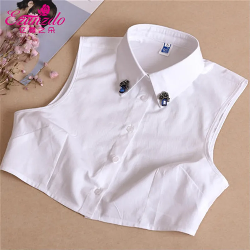 Yizunzhiduo New Fashion fake shirt collar spring Decoration Black And White Detachable Collars For Women peter pan |