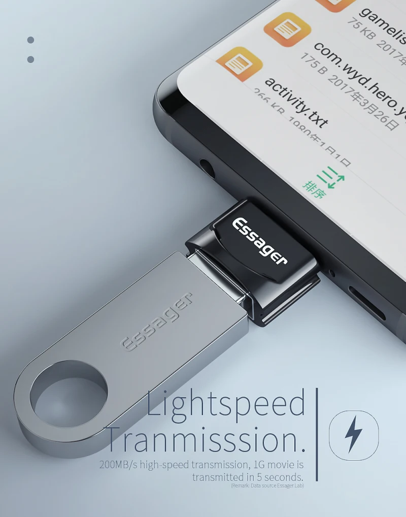 Essager usb type C OTG адаптер для samsung S10 Xiaomi Mi 9 Oneplus 7 Pro 6t USBC разъем USB-C type-C к USB 3,0 OTG конвертер