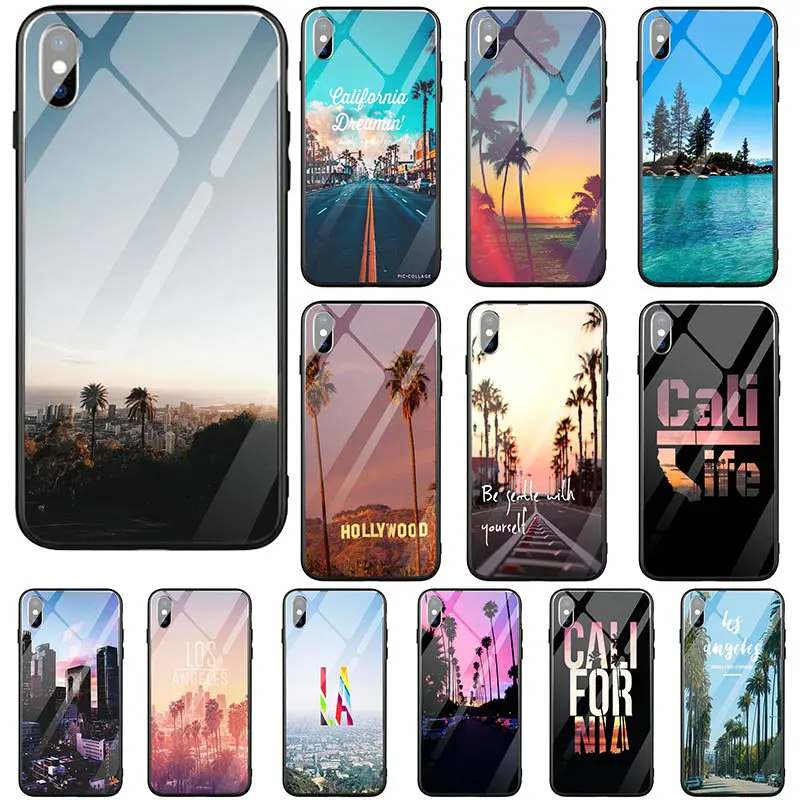 Scenery California Losangeles Tempered Glass Mobile Phone