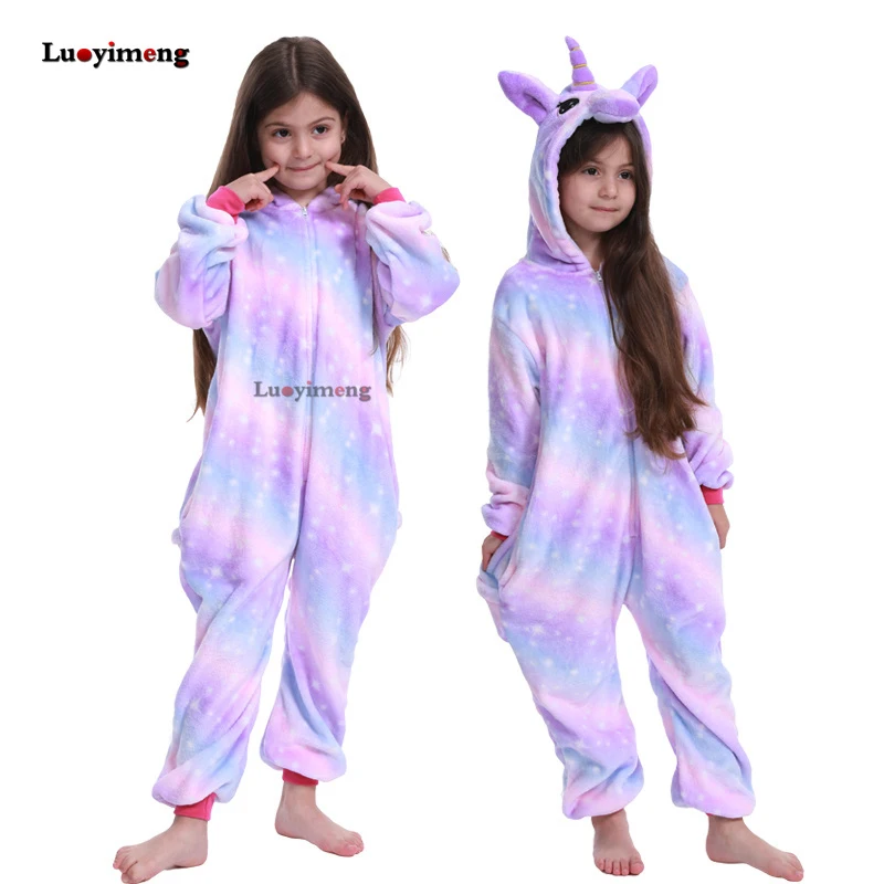 Winter Children Animal Pajamas Unicorn Baby Girls Clothes Pyjamas Kids Sleepwear Licorne Kigurumi Panda Onesie Jumpsuit Costumes Winter Children Animal Pajamas Unicorn Baby Girls Clothes Pyjamas Kids Sleepwear Licorne Kigurumi Panda Onesie Jumpsuit Costumes