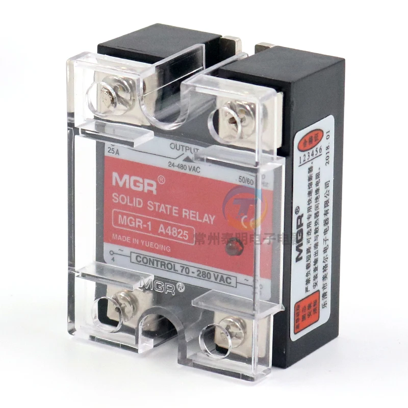 Ssr Meigel Mgr-1 A4825 Monofase Relè A Stato Solido 25A Ac Controllo Ac 220Vac-Ac
