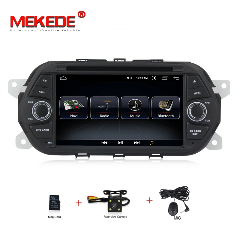 MEKEDE Android 8,1 автомобильный мультимедийный DVD радио плеер для Fiat Tipo EGEA- с BT Wifi gps навигация аудио радио - Цвет: car dvd camera