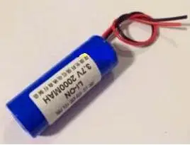 

Free ship 20pcs/lot 18500 3.7v 1400mah li-ion lithium ion rechargeable battery with connector