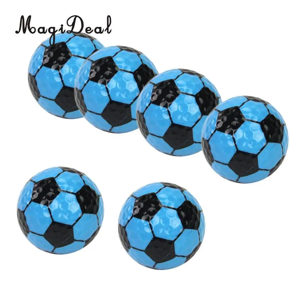 MagiDeal Set 6 Golf Ball Training Practice Balls for Children Adult Beginners Home Garden Travel Indoor Outdoor Sports Gift