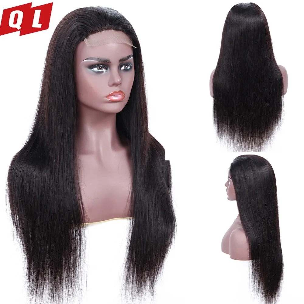 QLOVE HAIR Brazilian Straight Human Hair Wigs Lace Front Human Hair Wigs Natural Color Women Remy Lace Front Wig With Baby Hair (1)