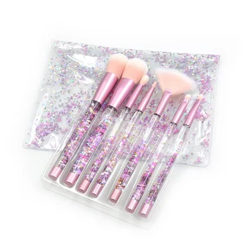 

New Diamond Makeup Brushes Set Eyeshadow Lip Women Foundation Powder Blush Cosmetic Colorful for Make Up Tools 7 Pcs/Set W1